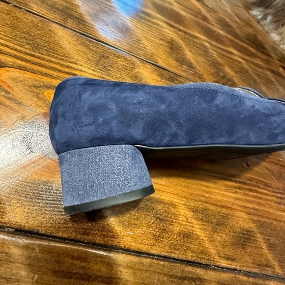 AMALFI by Rangoni navy suede blue round block heel NWOT size 11 - Picture 4 of 11
